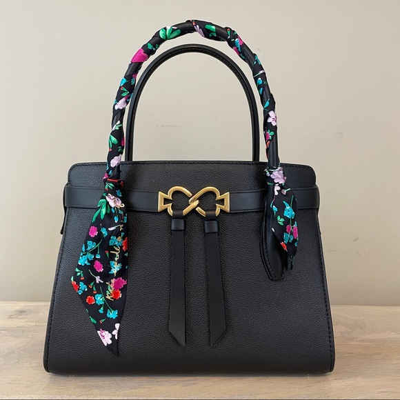 Kate Spade Medium Toujours satchel with scarf, EUC - Picture 1 of 13